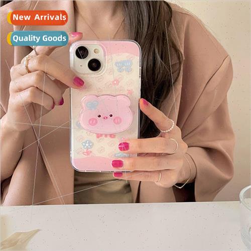 Girls Pink Stacking Pig IPhone14ProMax Double Sided Apple 13图片