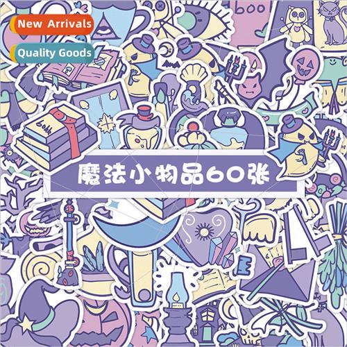 60 Witch Small Objects Stickers Magic Book Magic Potion Lapt