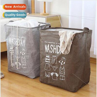 Cotton linen drawstring clothing quilt storage bag quilt dra