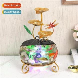 fish tank ornaments Feng attracting pool desktop wealth Shui