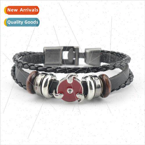 New Naruto Sharingan eyelids rope braided bracelet anime acc