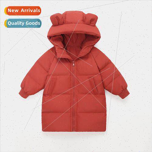 Girls cotton jacket 2023 winter new childrens 适用eign- Kore