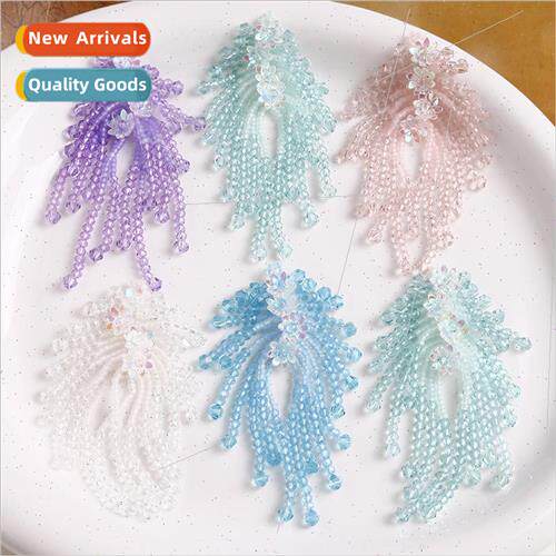Super fairy illusion small flowers tassel crystal flowers di