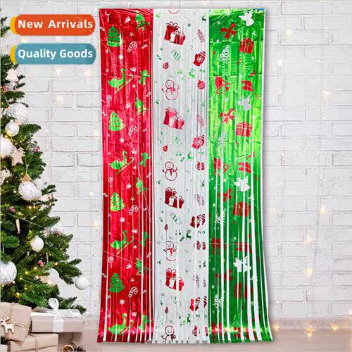 Christmas Party Background Decoration Supplies Rain Curtains