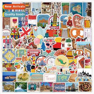 100 pieces of the worlds attractions  graffiti stickers car