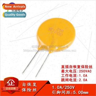 250V 1A PPTC Inline Resettable Fuse/Tube 1000mA Pin Spacing