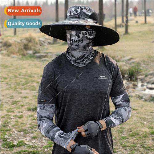 Large-brimmed fisherman hat mens summer outdoor leisure suns