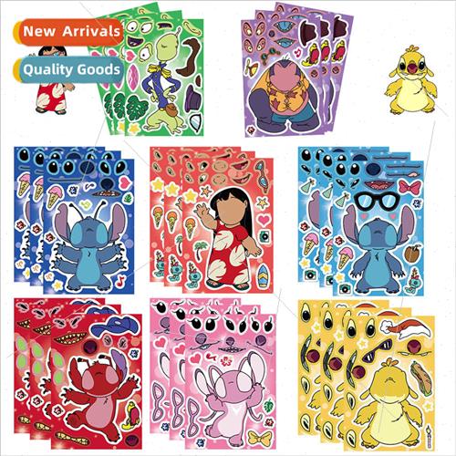 Toy Puzzle Stickers Cartoon Star Baby Make a face Stickers C