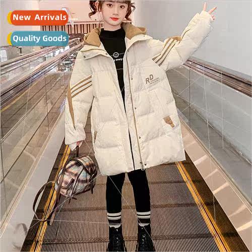 Girls down jacket winter 2023 new childrens clothing thicken