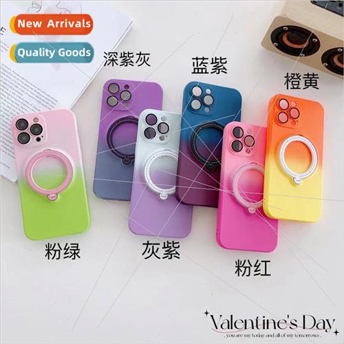 High-color gradient rotating stand 适用 iPhone 15 case 13Pro