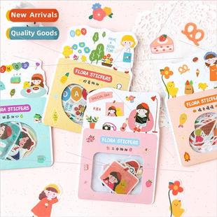 Series Fresh DIY Pack Decor Handbook Flora Girl Sticker Cute