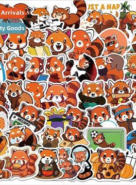 50 Cute Red Panda Cartoon Stickers ggage Laptop Cell Phone M