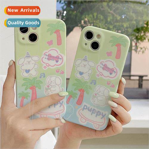 Summer Painted Coconut Puppy 适用 Apple 12ProMax New iPhone
