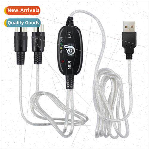 Lot of MIDI cables Music editing cable MIDI to USB cable Ele
