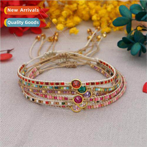 New star niche wind color zirconia colorful Japanese rice be