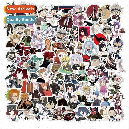 100 anime black clover cartoon graffiti stickers motorcycle