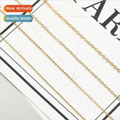 Copper electroplated 18k gold O chain mother chain material