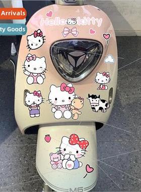 Cute cartoon electric car stickers Yadi q6 body scratches ma