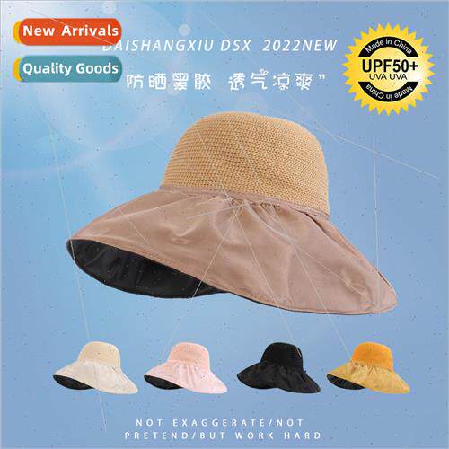 Vinyl sun hat convenient foldable fishermans hat widened and