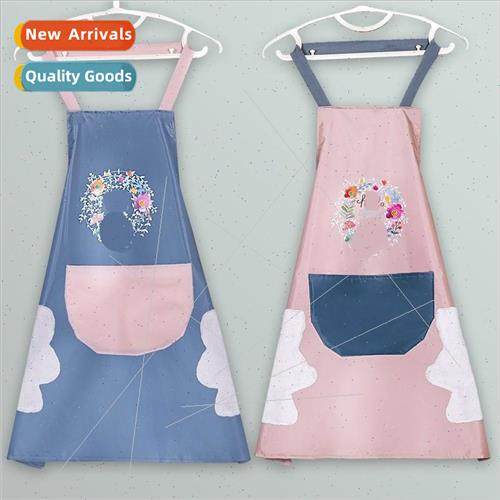 Household kitchen waterproof oil-proof apron smock Adults wo