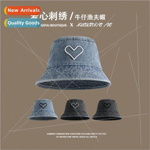Love cowboy fisherman hat female summer UV protection hundre