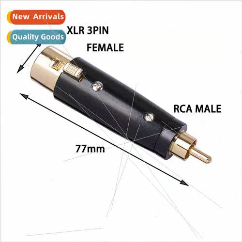 New  Zinc alloy shell RCA male to ca female adapter pure pla