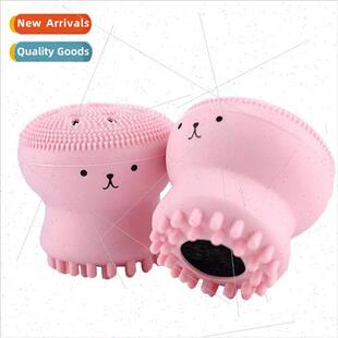 Small Octopus Face Wash Brush licone Octopus Cleanser Beauty