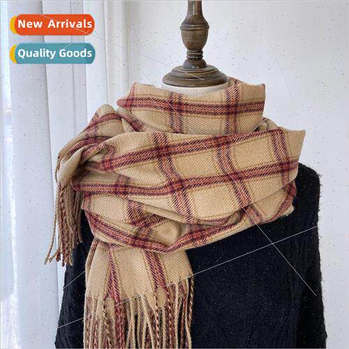Scarf female 2023 new winter thickened Korea warm faux cashm