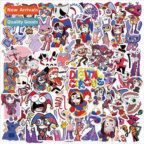 56 Magical Digital Circus Stickers Guitar Laptop ggage DIY W