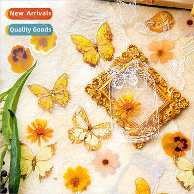 Twilight Butterfly Garden Series Laser Stamping lver PET Sti
