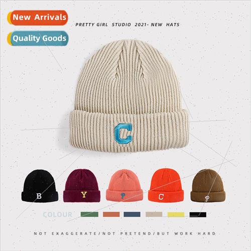 Woolen cap children winter cold warm with embroidery cold ca