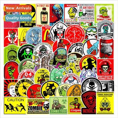 50 pcs of horror zombie graffiti stickers car motorcycle com