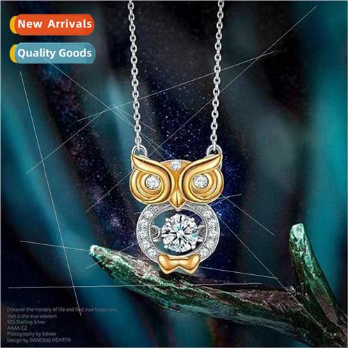 A simple owl pendant personalized high-class collarbone chai