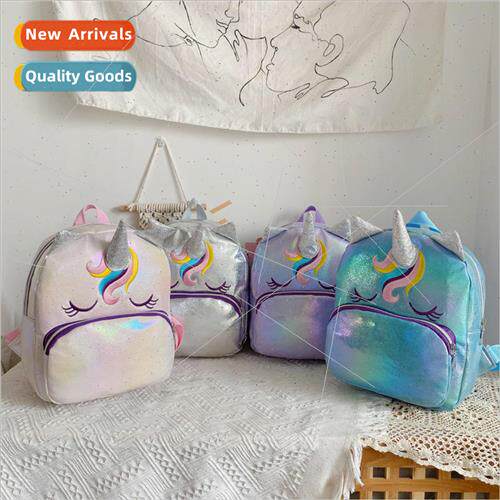 Unicorn shoulder bag 2022 new pu cartoon parent-child small