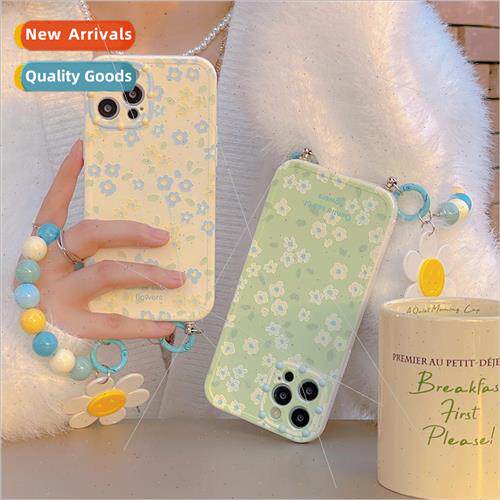 适用 iphone13pro max green floral wristband apple 12 phone c