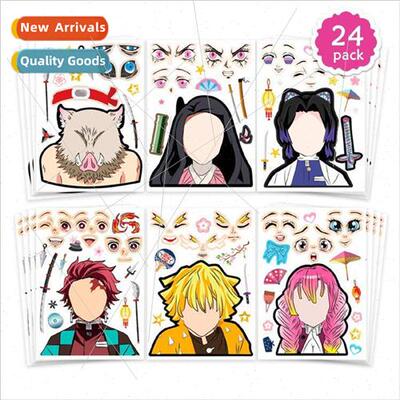 Cartoon kids diy puzzle stickers Make your own kids sticker