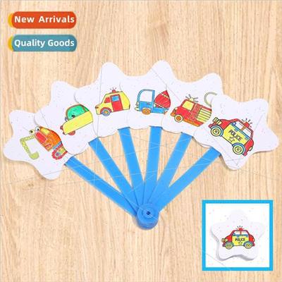 Childrens graffiti graffiti folding fan students handmade di