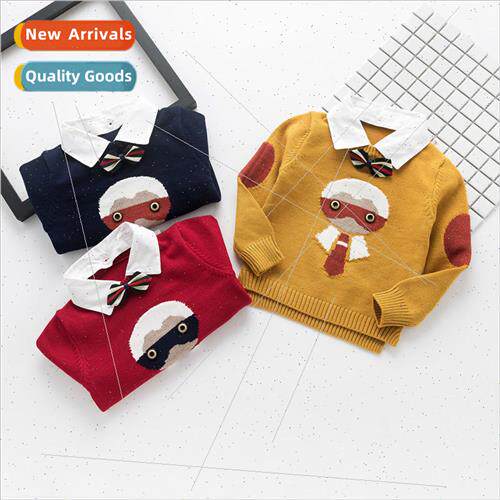 Childrens fall and winter new fake collar shirt collar sweat