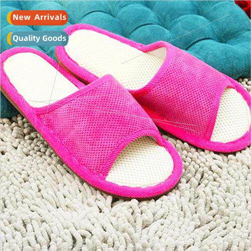 Summer household couple indoor home wooden floor cotton slip