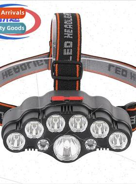 9 core strong light headlamp led headlamp portable outdoor n
