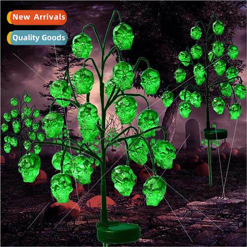 Halloween Solar Ground Plug Branch ghts Ghost Skull Bat Pump
