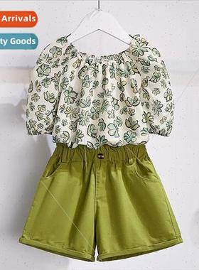 Girls fashion suit 2023 summer new 适用eign  girls thin sect
