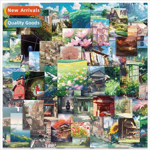 60 anime  art landscape graffiti stickers luggage laptop cel
