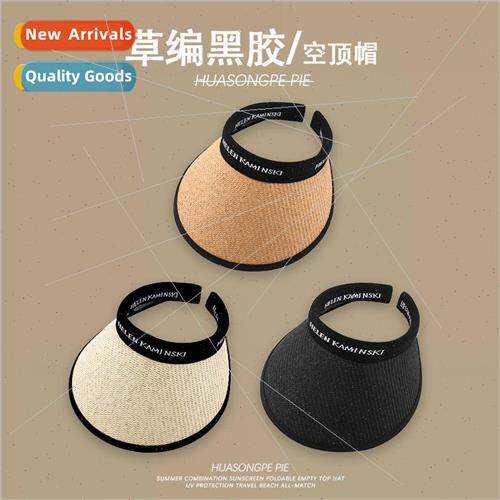 Summer hollow top hat female sunscreen breathable straw anti
