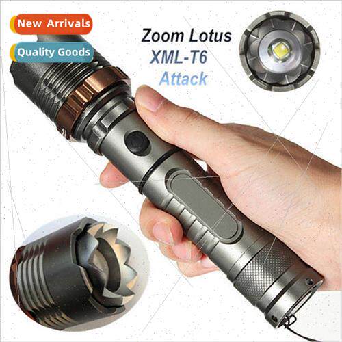 Barbed Rotating Zoom Attack Head  Rechargeable LED Bright Fl