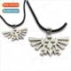 leathe Zelda Legend The clasp necklace pendant logo alloy