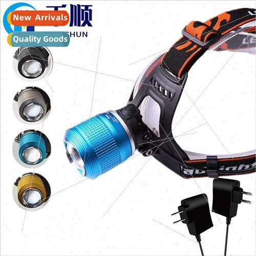 New T6 blue and white double light source T6 LED headlamp zo