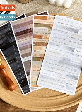 Writing fe Series Handbook Stickers Vintage Stamping Kids St