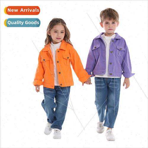 Autumn model single-breasted fleece cotton childrens jacket