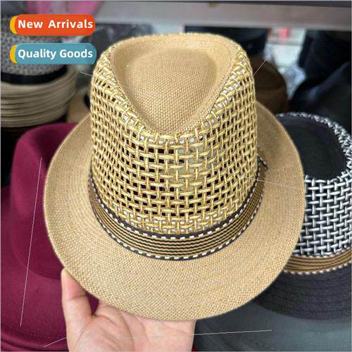 New breathable straw beanie hat men Korean  of the summer ou